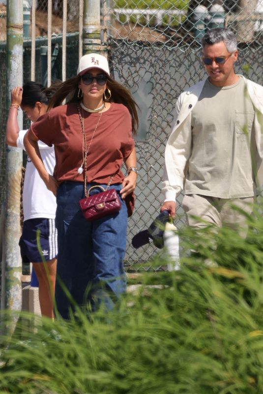 JESSICA ALBA and Cash Warren Arrives at Their Daughter