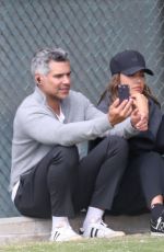 JESSICA ALBA and Cash Warren at Their Kids Tennis Match in Santa Monica 09/19/2024