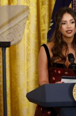 JESSICA ALBA introduces President Biden at Hispanic Heritage Month Reception in Washington DC 09/18/2024