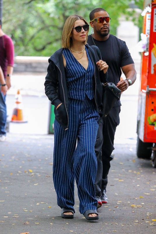 JESSICA BIEL Leaves The Better Sister Set in New York 09/19/2024