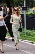 JESSICA CHASTAIN Arrives at Gucci Show at Milan Fashion Week 09/20/2024