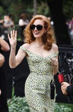 JESSICA CHASTAIN Arrives at Gucci Show at Milan Fashion Week 09/20/2024