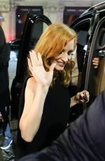 JESSICA CHASTAIN Leaves Gucci After-party in Milan 09/20/2024