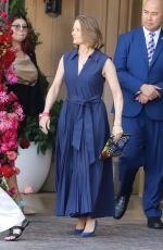 JODIE FOSTER Leaves BAFTA Tea Party at Maybourne Hotel in Beverly Hills 09/14/2024