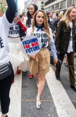 JOEY KINGHQ Out at Fashion For Our Future March in New York 09/06/2024