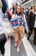 JOEY KINGHQ Out at Fashion For Our Future March in New York 09/06/2024