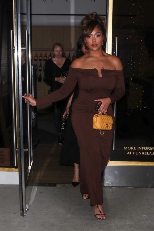 JORDYN WOODS Night Out in Beverly Hills 09/21/2024