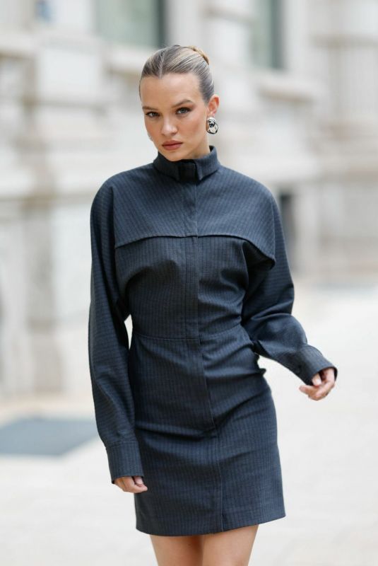 JOSEPHINE SKRIVER Arrives at Fendi Fashion Show at Milan Fashion Week 09/17/2024
