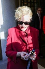JULIA GARNER Leaves Gucci Fashion Show at MFW in Milan 09/20/2024