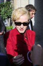 JULIA GARNER Leaves Gucci Fashion Show at MFW in Milan 09/20/2024