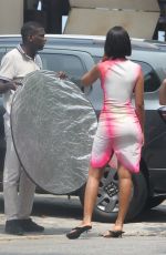JULIANA NALU Filming on Sao Conrado Beach in Rio de Janeiro 09/21/2024