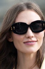 KARLIE KLOSS Arrives at Loewe Show at Paris Fashion Week 09/27/2024