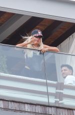 KAROL G at a Hotel Balcony Ahead of Rock in Rio 09/18/2024