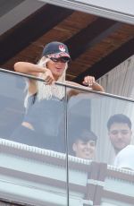KAROL G at a Hotel Balcony Ahead of Rock in Rio 09/18/2024