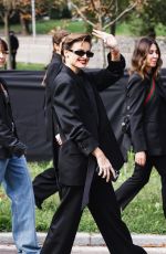 KASIA SMUTNIAK Arrives at Gucci Show at Milan Fashion Week 09/20/2024