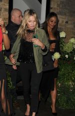 KATE and LOTTIE MOSS Leaves Chiltern Firehouse with EMMA THYNN and Edward Enninfu in London 09/05/2024