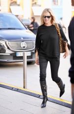 KATE MOSS Arrives at Her Hotel at Paris Fashion Week 09/29/2024