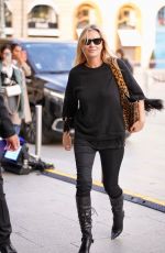 KATE MOSS Arrives at Her Hotel at Paris Fashion Week 09/29/2024