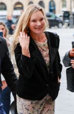 KATE MOSS Walked to Her Taxi at Paris Fashion Week 09/24/2024