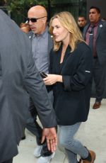 KATE WINSLET Heading to Stephen Colbert Show in New York 09/24/2024