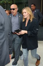 KATE WINSLET Heading to Stephen Colbert Show in New York 09/24/2024