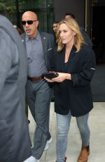 KATE WINSLET Heading to Stephen Colbert Show in New York 09/24/2024