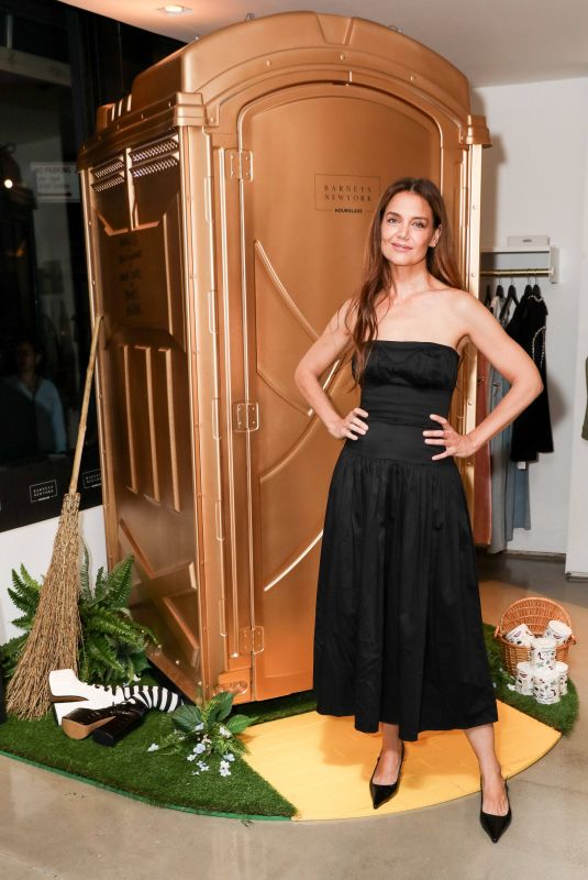 KATIE HOLMES at Barneys X Hourglass Cosmetics Party in New York 09/03/2024