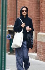 KATIE HOLMES Out Shopping in Manhattan