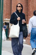 KATIE HOLMES Out Shopping in Manhattan