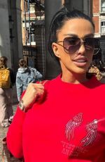 KATIE PRICE Out in London