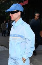KATY PERRY in a Light Blue Tracksuit Out in New York 09/09/2024