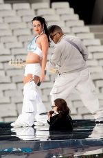 KATY PERRY Rehearsing for Her Performance at AFL Grand Final in Melbourne 09/25/2024