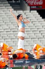 KATY PERRY Rehearsing for Her Performance at AFL Grand Final in Melbourne 09/25/2024