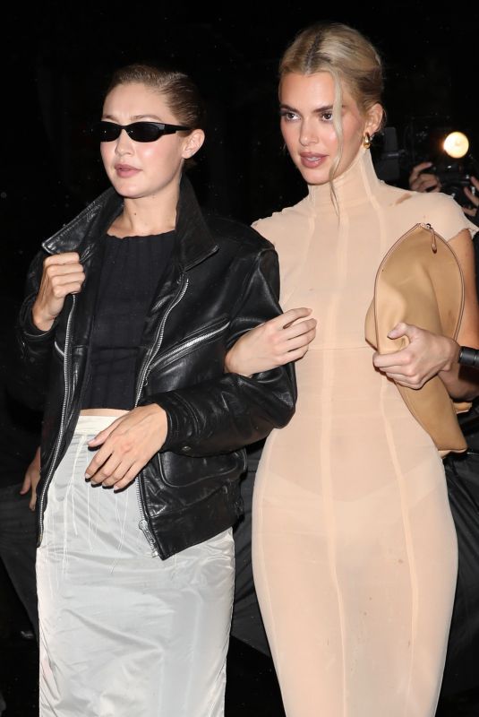 KENDALL JENNER and GIGI HADID Leaves Rosalia