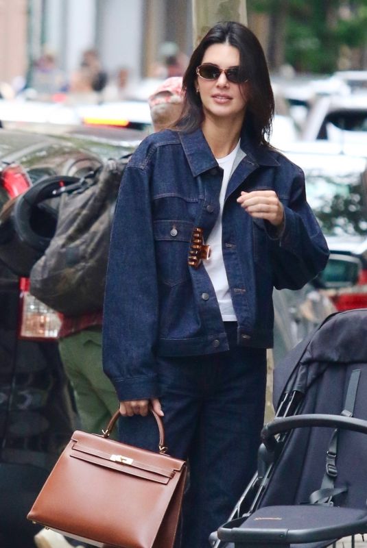KENDALL JENNER in Double Denim Out in New York 09/07/2024
