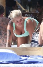 KERRY KATONA and DANIELLE BROWN in Bikinis at a Beach in Marbella 08/30/2024