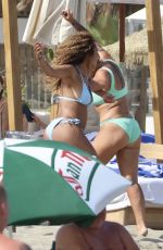 KERRY KATONA and DANIELLE BROWN in Bikinis at a Beach in Marbella 08/30/2024