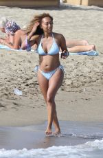 KERRY KATONA and DANIELLE BROWN in Bikinis at a Beach in Marbella 08/30/2024