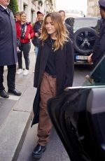 KIERNAN SHIPKA Leaves Her Hotel in Paris 09/28/2024