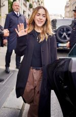 KIERNAN SHIPKA Leaves Her Hotel in Paris 09/28/2024