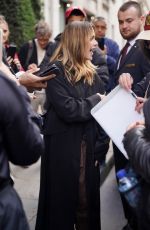 KIERNAN SHIPKA Leaves Her Hotel in Paris 09/28/2024