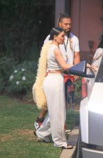 KIM KARDASHIAN Arrives at Her Son