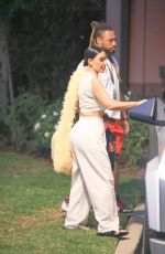 KIM KARDASHIAN Arrives at Her Son