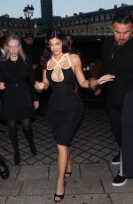 KYLIE JENNER Arrives at Schiaparelli Fashion Show at Paris Fashion Week 09/26/2024