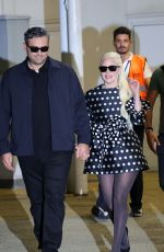 LADY GAGA and Michael Polansky Arrives at Venice Film Festival 09/02/2024