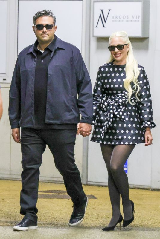 LADY GAGA and Michael Polansky Arrives at Venice Film Festival 09/02/2024