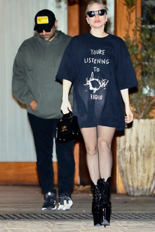 LADY GAGA and Michael Polansky on a Dinner Date at Soho House in Malibu 09/16/2024