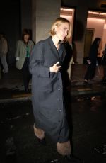 LARA BINGLE Arrives at Vetements Party at Costes in Paris 09/27/2024