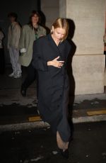 LARA BINGLE Arrives at Vetements Party at Costes in Paris 09/27/2024
