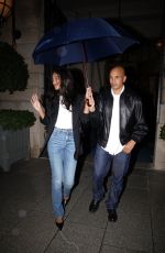 LAURA HARRIER and Sam Jarou Leaves Their Hotel at Paris Fashion Week 09/22/2024